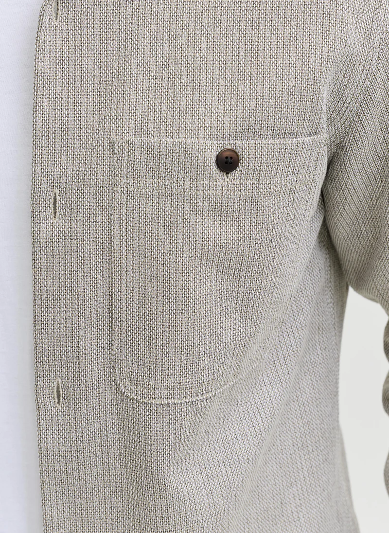 JACK & JONES  Denim Dual Pocket Long Sleeve Shirt for Men | Best Price UAE