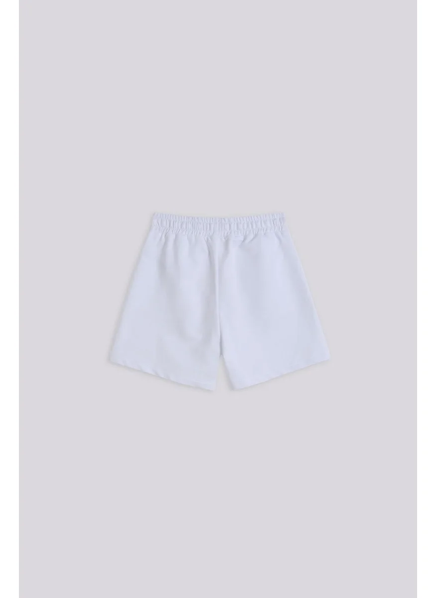 Tyess Basic Bg Store Girl White Shorts