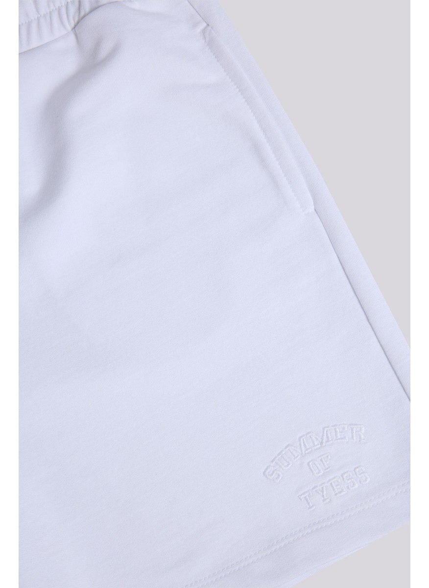 Tyess Basic Bg Store Girl White Shorts  - Image 3