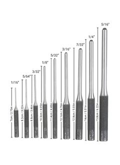 MOXO Punch Set9 Roll Pin Punch Set Steel Punches Hand Pin Removing Tool wi Carrying Case for Jewelers Watchmakers Carpenters  - Image 5