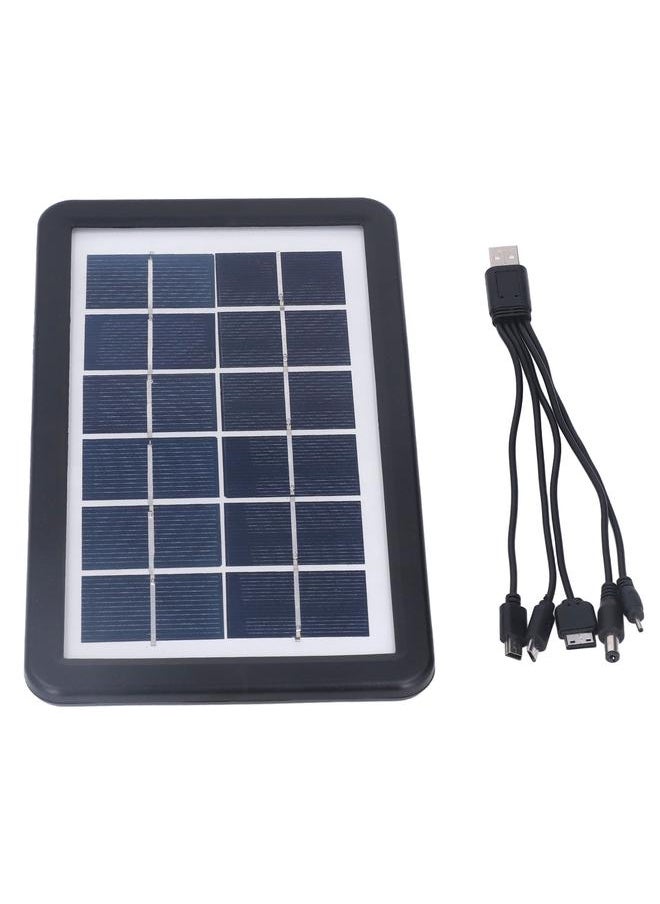 Thoraya Solar Panel 3.8W 6V Polycrystalline Silicon Thin Film Solar Panel Charger Outdoor Photovoltaic Power Supply System Panel  - Image 1