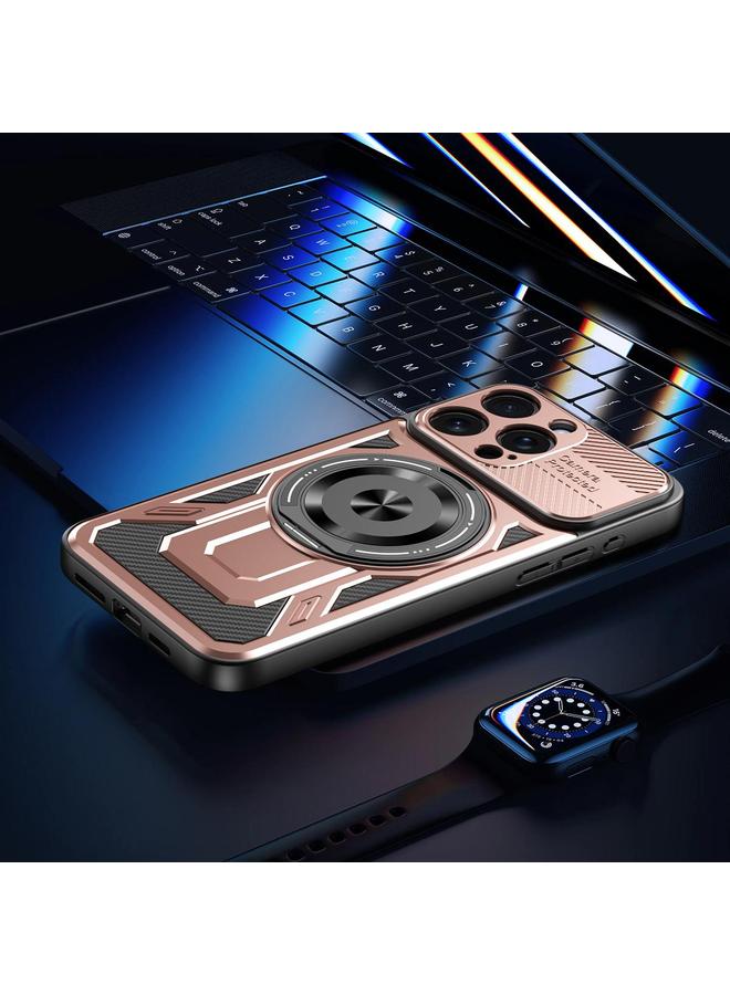 اس-توب جراب لهاتف iPhone 15 Pro Armor حامل دوار MagSafe جراب هاتف - Image 3