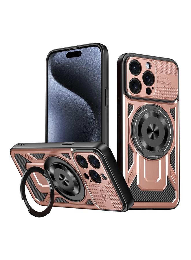 اس-توب جراب لهاتف iPhone 15 Pro Armor حامل دوار MagSafe جراب هاتف - Image 1