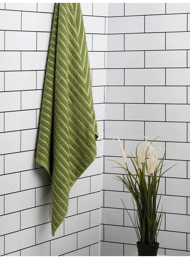 Welspun Welspun 2-in-1 100% Cotton Bath Towel-Apple Green  - Image 1