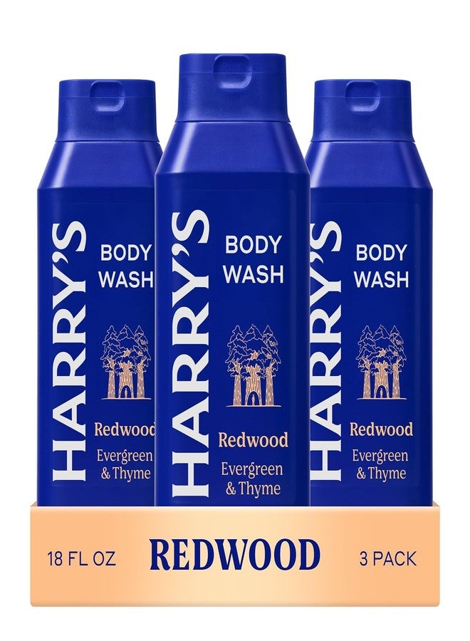 Harry's Men's Body Wash - Redwood - (3 Pack) 18 fl oz - Shower Gel for Men - No Parabens, Sulfates, or Dyes - Image 1