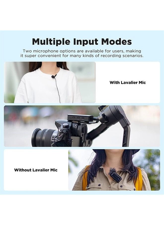 BOYA BY-XM6-S2 Wireless Lavalier Microphone 2.4GHz Cilp on Mic for Canon Nikon Sony Camera Camcorder DSLR Android Rechargeable Lapel Mics for Vlogging Video Recording Interview YouTube  - Image 2