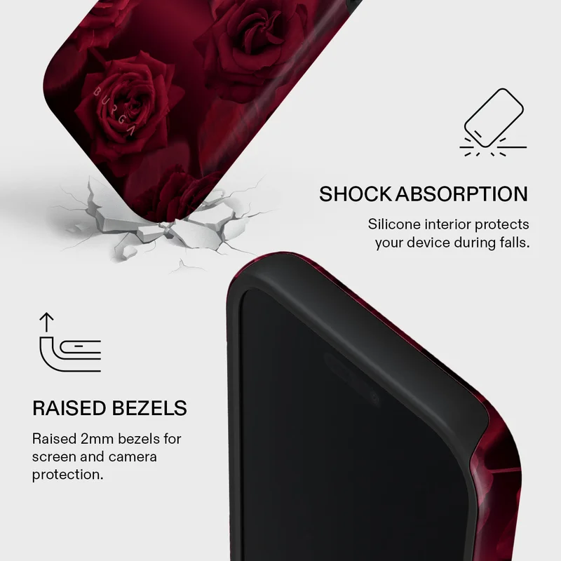 BURGA iPhone 17 Pro FEMME FATALE Premium Case Compatible with Hybrid Dual-Layer Hard Shell + Silicone Protection - Scratch-Resistant Shockproof Mobile Cover