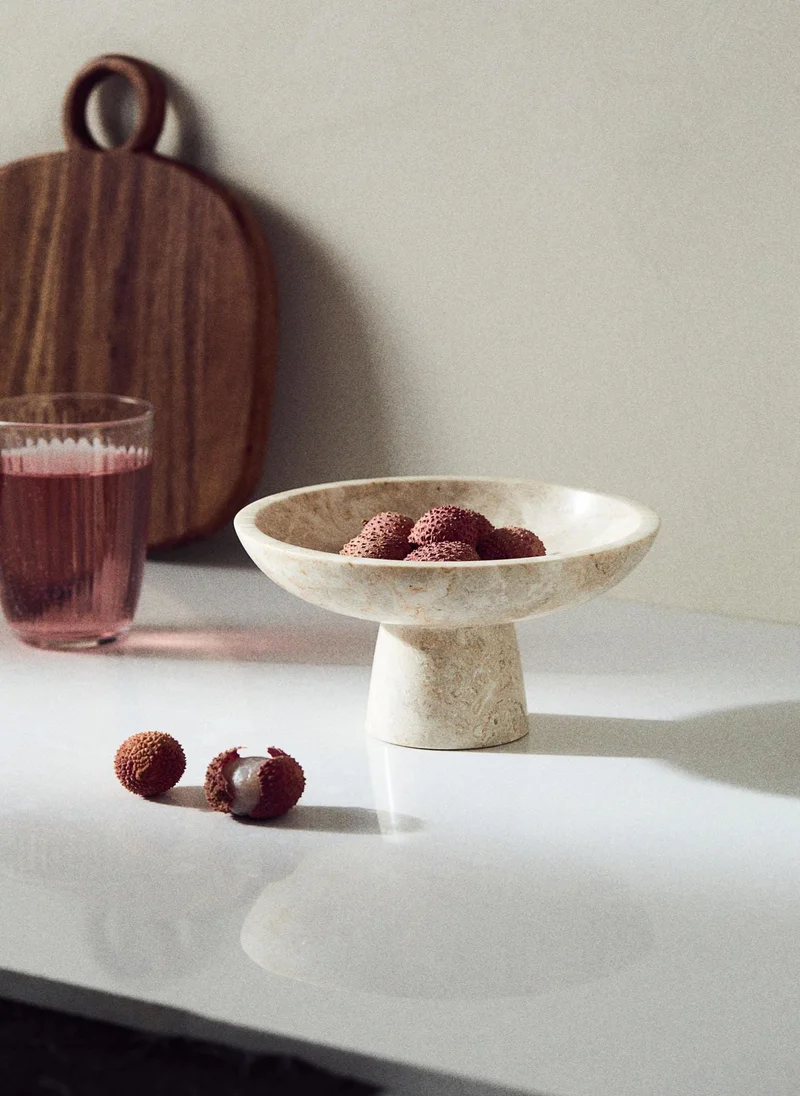 H&M Marble Pedestal Bowl