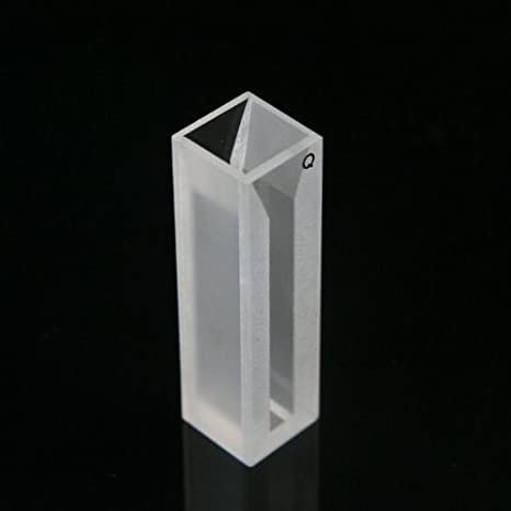 LABART Micro Quartz Cuvette Pathlength 10mm Volume 1ml with PTFE Cover Spectrophotometer Set of 2 Pcs with Transmission Certificate - Image 2