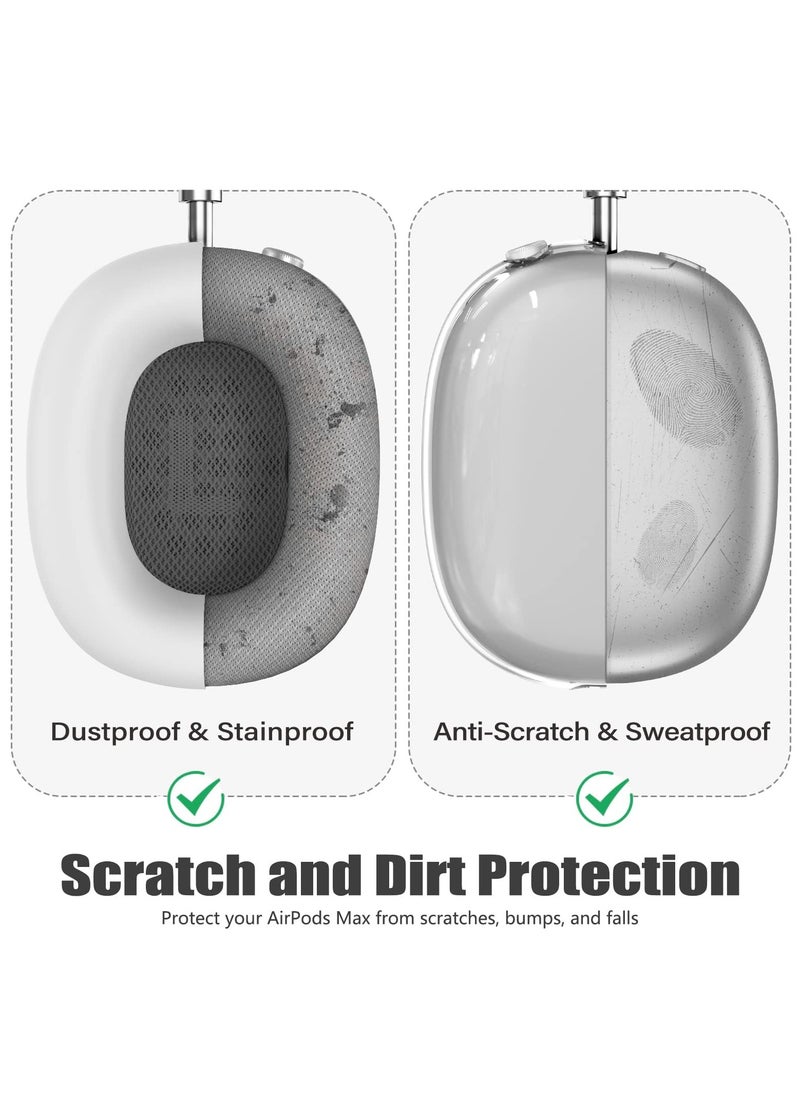 Anmi - Silicone Headphone Case ,Pertain For AirPods Max Headphones, Anti Scratch，Sweat Proof,3 in 1 Ear Pad Covers/Ear Cups Cover/Headband Cover - Image 1