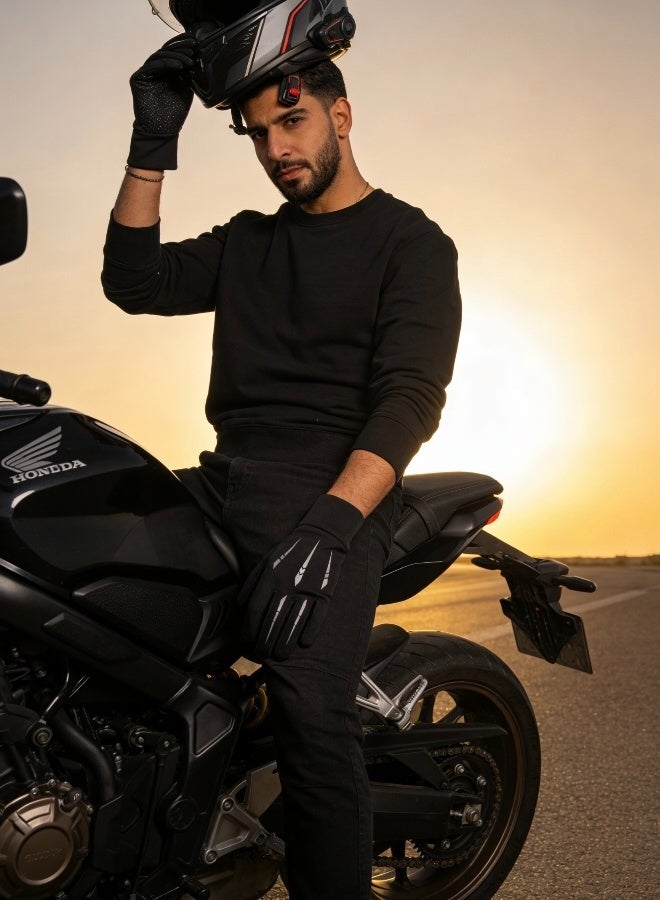 قفازات رياضية شتوية خارجية مقاومة للرياح والماء، معزولة حرارياً ومزودة بشاشة تعمل باللمس، للتزلج وركوب الدراجات والمشي لمسافات طويلة، بتصميم مانع للانزلاق، للأنشطة في الطقس البارد. - Image 4