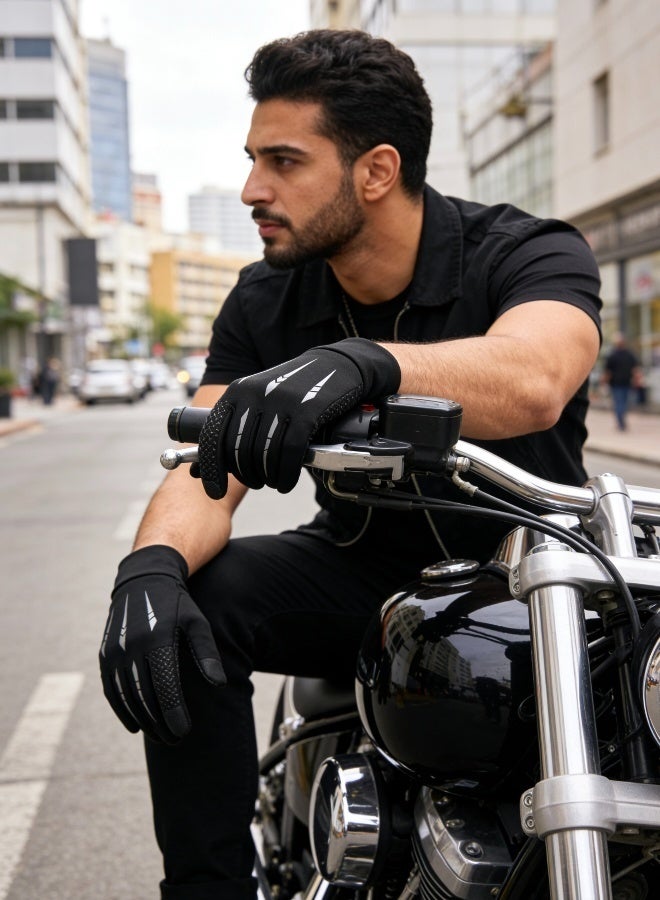 قفازات رياضية شتوية خارجية مقاومة للرياح والماء، معزولة حرارياً ومزودة بشاشة تعمل باللمس، للتزلج وركوب الدراجات والمشي لمسافات طويلة، بتصميم مانع للانزلاق، للأنشطة في الطقس البارد. - Image 3