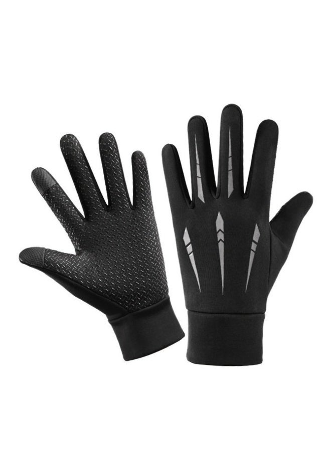 قفازات رياضية شتوية خارجية مقاومة للرياح والماء، معزولة حرارياً ومزودة بشاشة تعمل باللمس، للتزلج وركوب الدراجات والمشي لمسافات طويلة، بتصميم مانع للانزلاق، للأنشطة في الطقس البارد. - Image 1