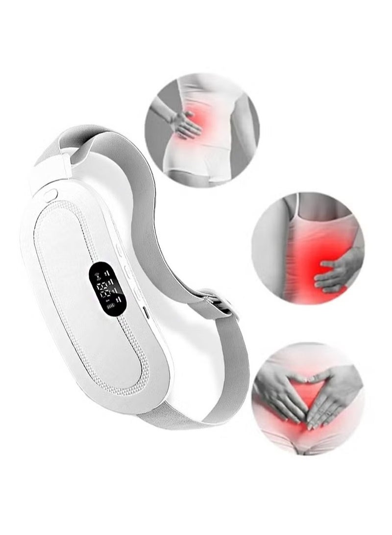 Portable Wireless Heating Pad for Cramp Relief and Stomach Warming with 4 Vibration Massage Modes - Image 2