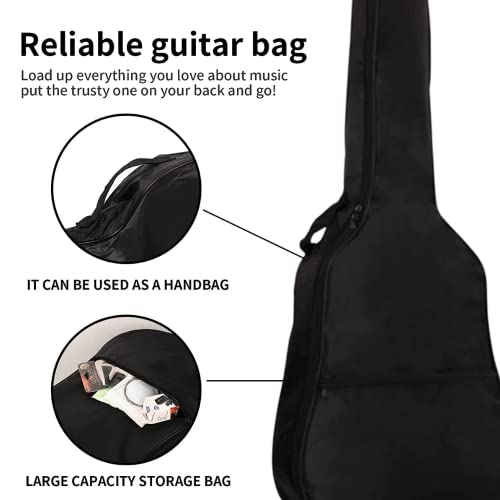 IMAGINEA Oxford 41 Inch Guitar Bag for Acoustic Guitar Cover Guitar Case Acoustic with Guitar Hanger & Picks Acoustic Guitar Bag for 38, 39, 40, 41 inch Guitar - Image 5