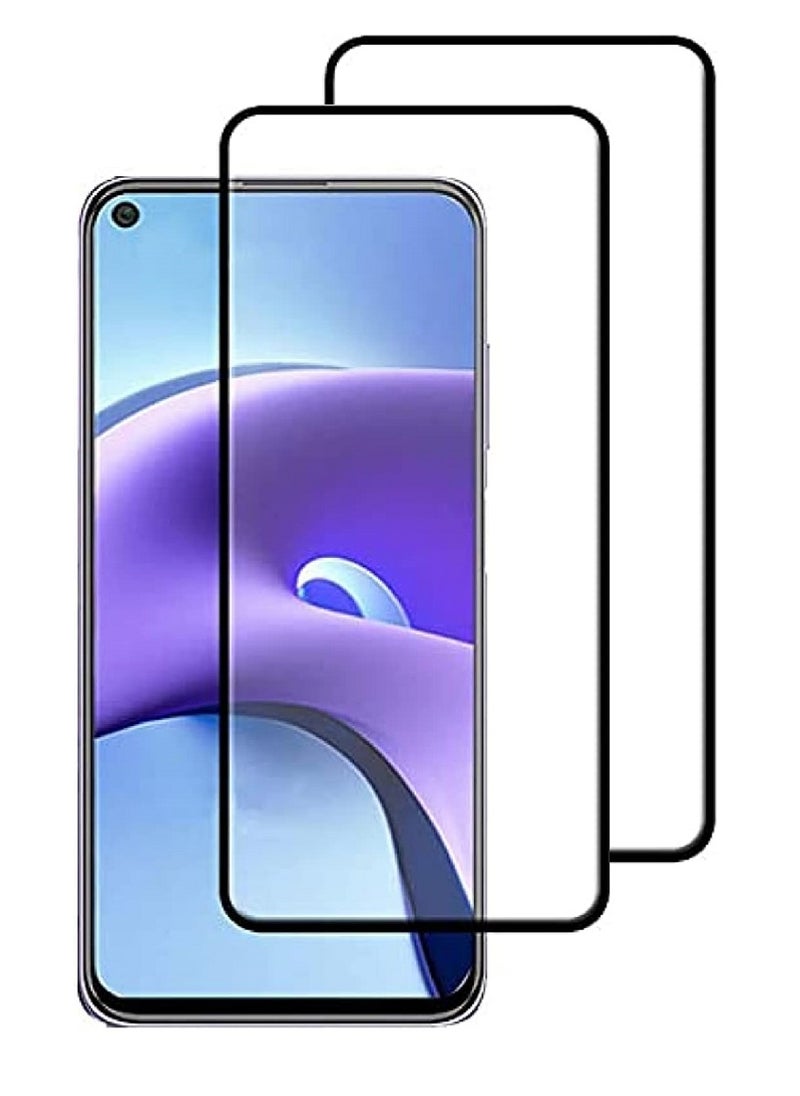 2 Pieces Tempered Glass Screen Protector 5D Designed For Xiaomi Redmi Note 9T Full Glue Edge to Edge Full Screen Coverage And Bubble Free - Image 1