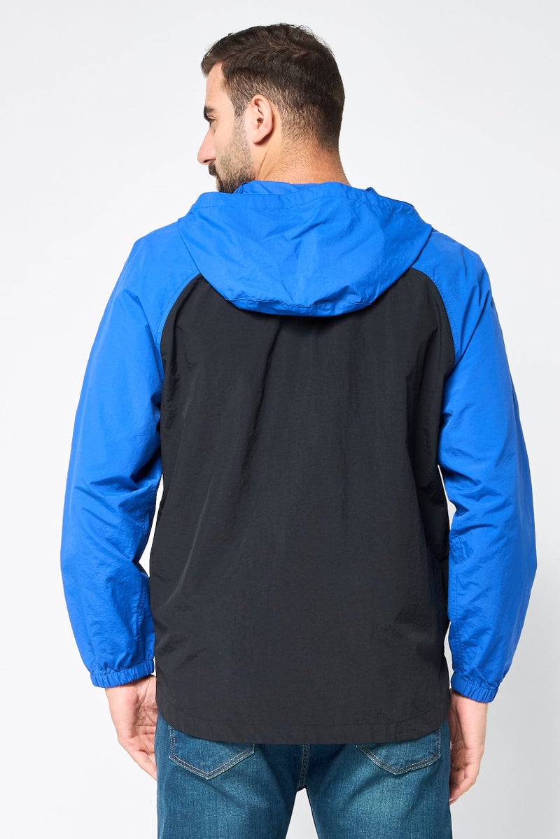 Timberland Men Hooded Brand Logo Windbreaker Jacket, Multicolor - Image 3