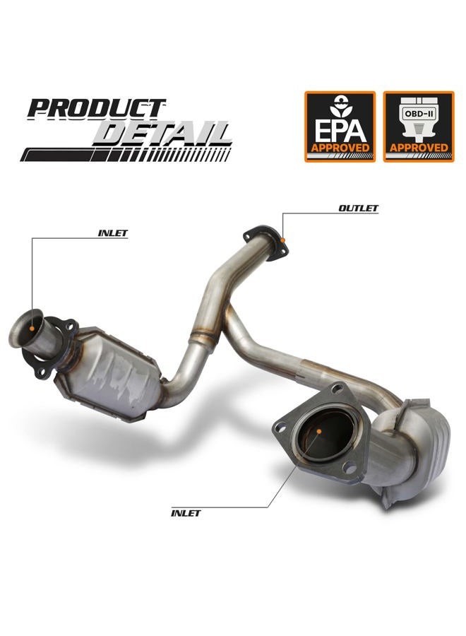 M-AUTO Catalytic Converter Compatible with 2007-2008 Chevry Avalanche GMC Yukon Xl 1500, Chevrolet Tahoe/Suburban/Silverado 1500, GMC Yukon/Sierra 1500 4.8L 5.3L 6.0L (EPA Compliant) - Image 2