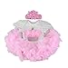 ZIYIUI Reborn Baby Dolls Clothes 22 inch Outfit Accessories 2pcs Set for 2022 Inch Reborn Doll Newborn Girl White and Pink Skirt - Image 2