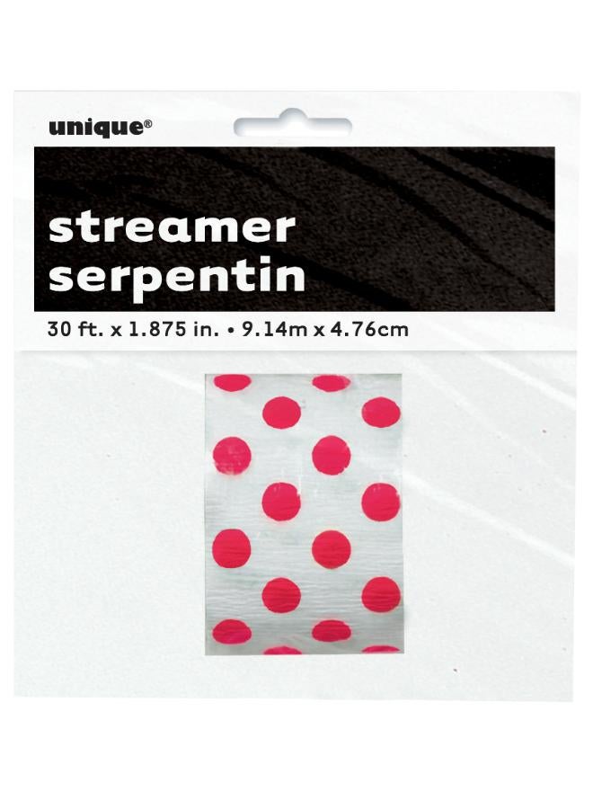 Unique Red Polka Dot Streamers - Image 3
