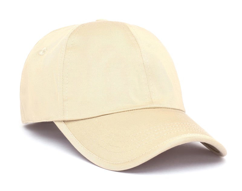 CAPITEUM Unisex Caps with Adjustable Strap for All Sports - Gym Caps for Men & Women (Beige) - Image 2