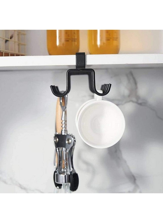 Boniry 1 Pcs Double-Row 12 Hooks for Kitchen Storage - Cupboard Hanging Organizer for Coffee, Tea Cups, Towels, and More | Versatile Metal Hooks for Home, Office - Image 3