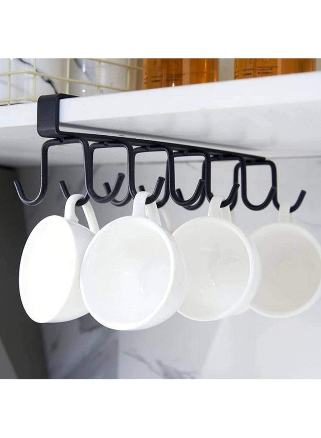 Boniry 1 Pcs Double-Row 12 Hooks for Kitchen Storage - Cupboard Hanging Organizer for Coffee, Tea Cups, Towels, and More | Versatile Metal Hooks for Home, Office - Image 5
