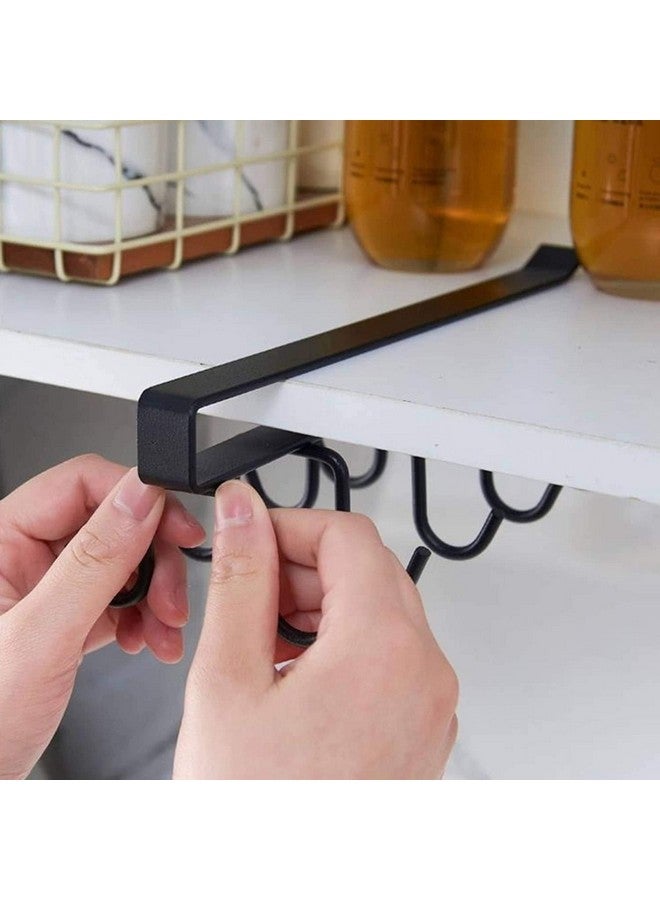 Boniry 1 Pcs Double-Row 12 Hooks for Kitchen Storage - Cupboard Hanging Organizer for Coffee, Tea Cups, Towels, and More | Versatile Metal Hooks for Home, Office - Image 4