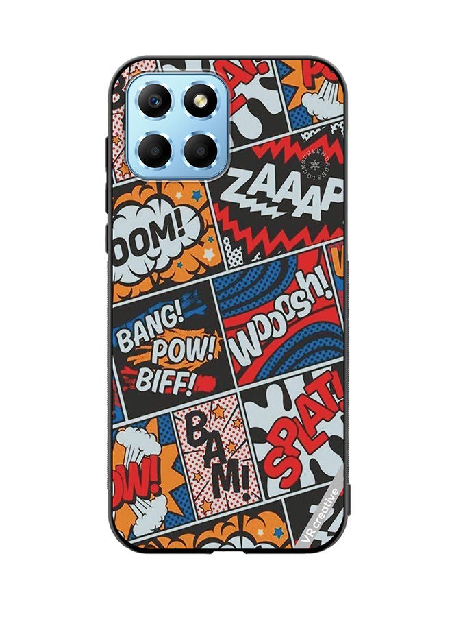 VR CREATIVE Protective Case Cover For Honor X8 5G Pop Art Design Multicolour - Image 1