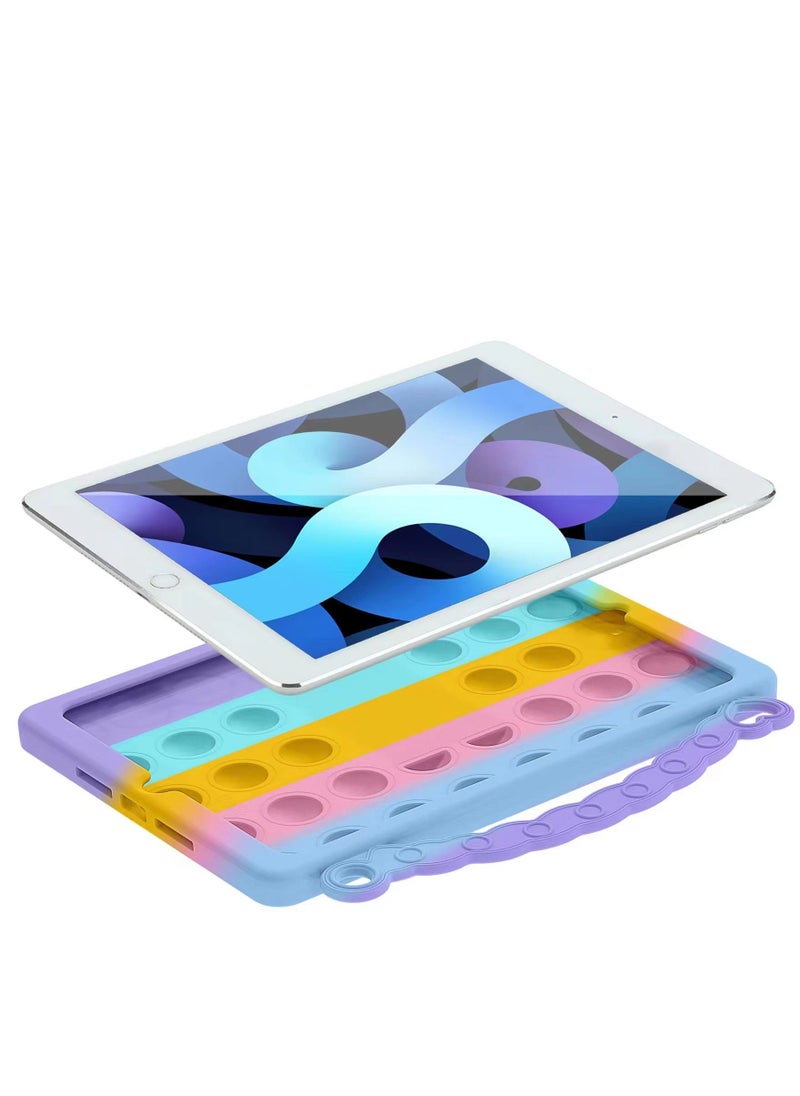Rock Pow - Stylish Shockproof Push Pop Fidget Toy Case Cover For Apple iPad 2019/2020/2021 (7th/8th/9th) 10.2 inch With Pencil Holder - Image 1