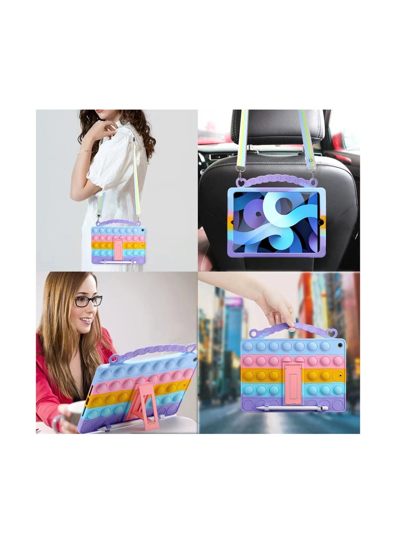 Rock Pow - Stylish Shockproof Push Pop Fidget Toy Case Cover For Apple iPad 2019/2020/2021 (7th/8th/9th) 10.2 inch With Pencil Holder - Image 1