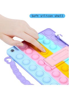 Rock Pow Stylish Shockproof Push Pop Fidget Toy Case Cover For Apple iPad 2019/2020/2021 (7th/8th/9th) 10.2 inch With Pencil Holder  - Image 4