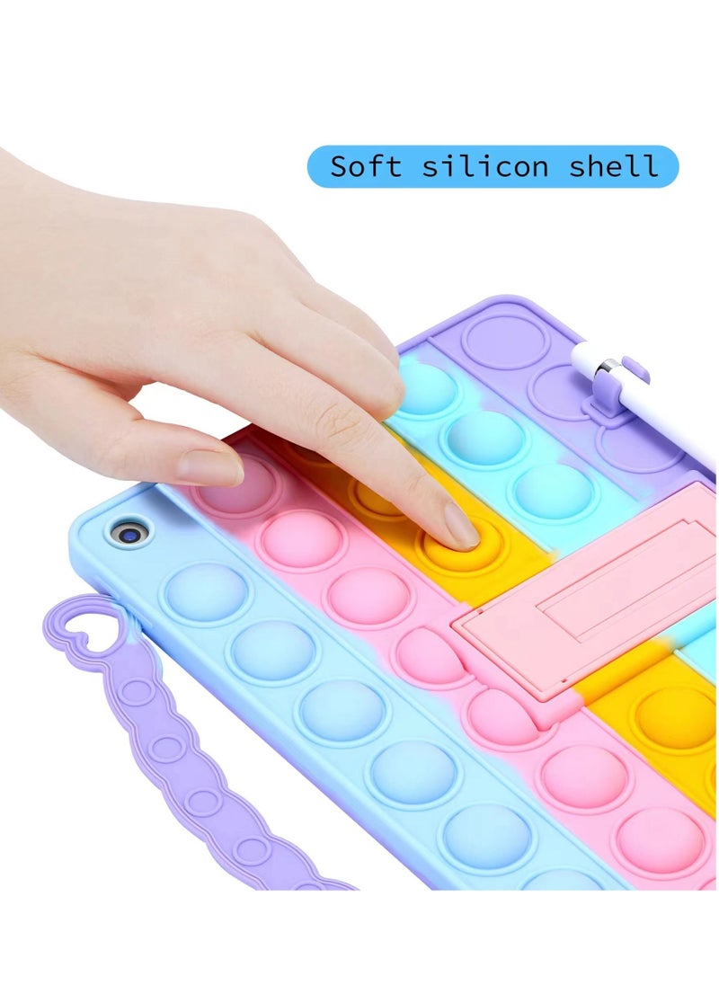 Rock Pow - Stylish Shockproof Push Pop Fidget Toy Case Cover For Apple iPad 2019/2020/2021 (7th/8th/9th) 10.2 inch With Pencil Holder - Image 1