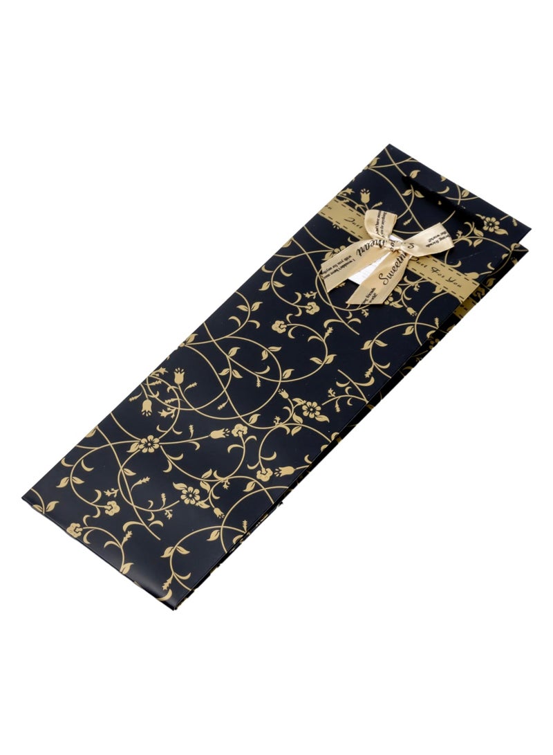 Cuisine Art Black Floral Print Gift Bag  - Image 5
