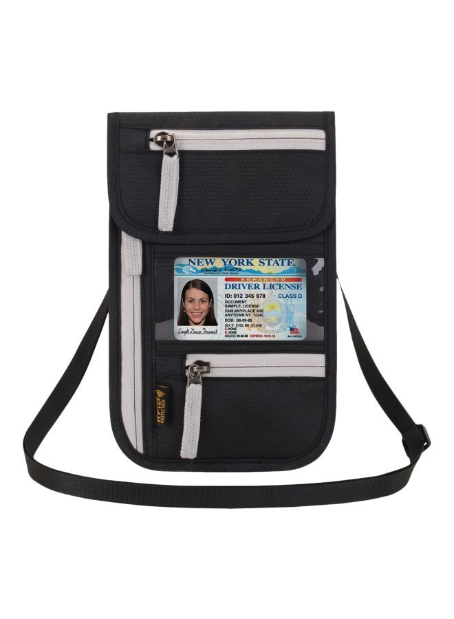 NIBEMINENT Travel Neck Pouch With RFID Blocking 24x15x2cm - Image 1