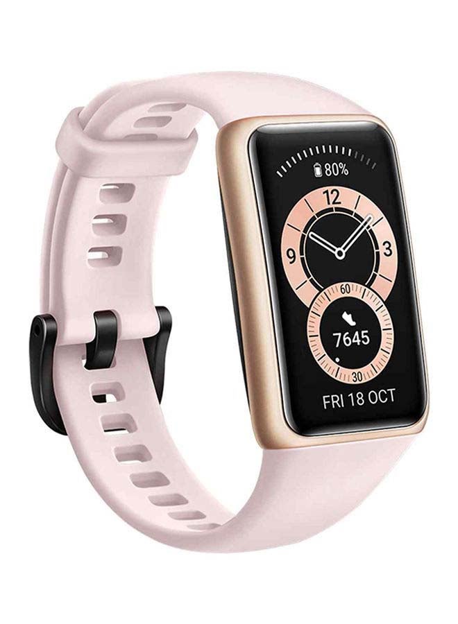 HUAWEI Band 6 All-Day SPO2 Monitoring Fullview Display 2 Weeks Battery Life 1.47 inch Sakura Pink - Image 1
