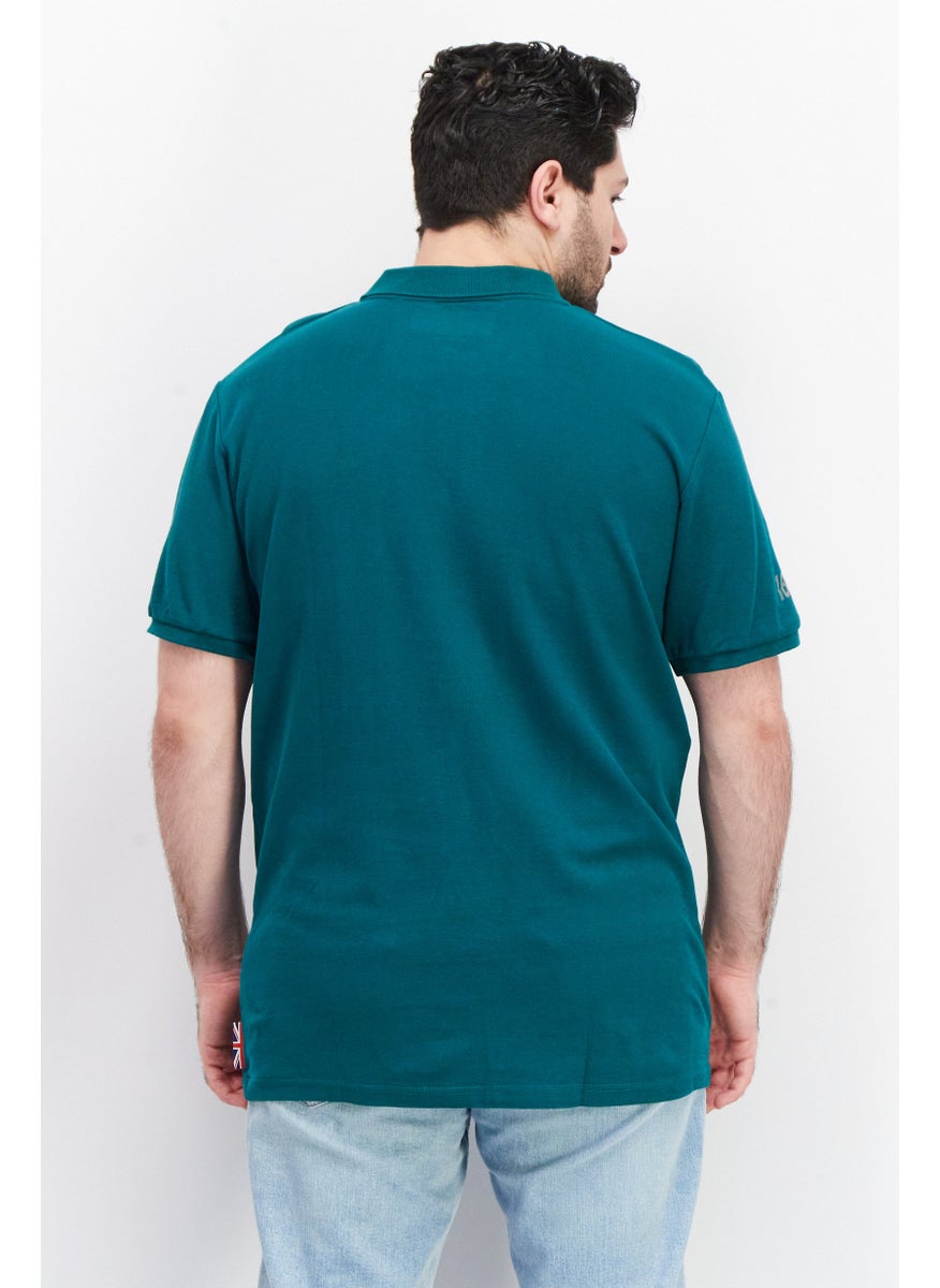 Men Regular Fit Brand Logo Short Sleeves Polo, Green - pzsku/Z580080991ECF5D63A62FZ/45/_/1739801834/c8970920-eeb6-49e1-9225-30924b8523a3