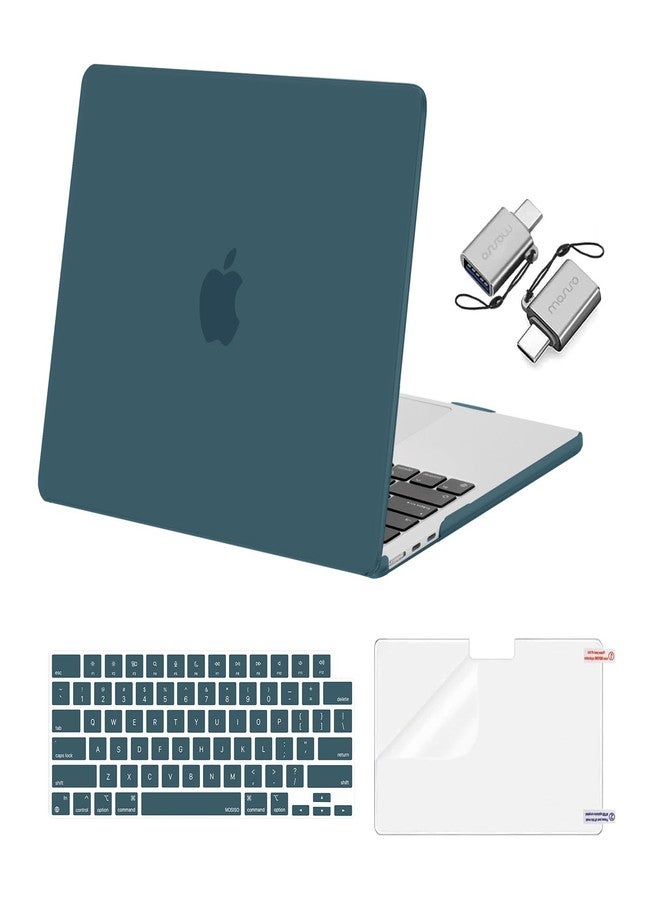 موسيسو غطاء MOSISO متوافق مع جهاز MacBook Air مقاس 13 بوصة، إصدار 2026، لون أخضر مخضر. - Image 1