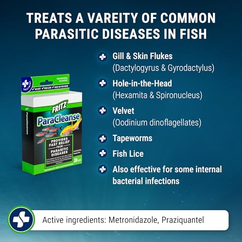 Fritz Aquatics ParaCleanse Provides Fast Relief from Parasitic Diseases (20-Count) - Image 3