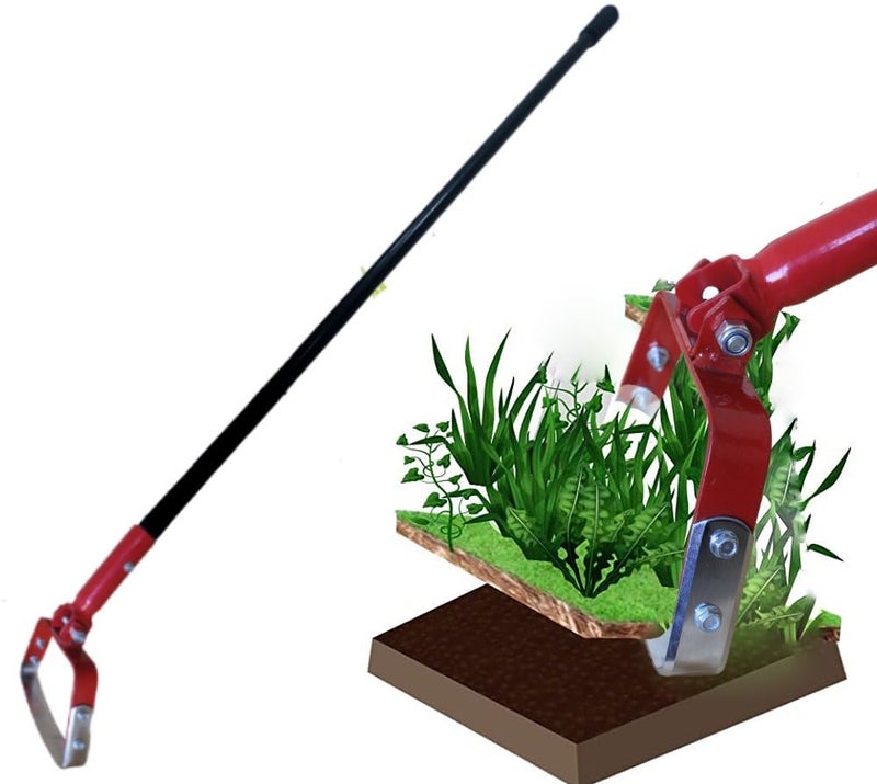 REDBUILD™ Heavy Duty Hand Weeder with Handle (4 Feet Handle) | Manual Weeder for Agriculture | Weed Remover | Weed Removal Equipment | Agriculture Tools for Farming | Stirrup Hoe - Image 4