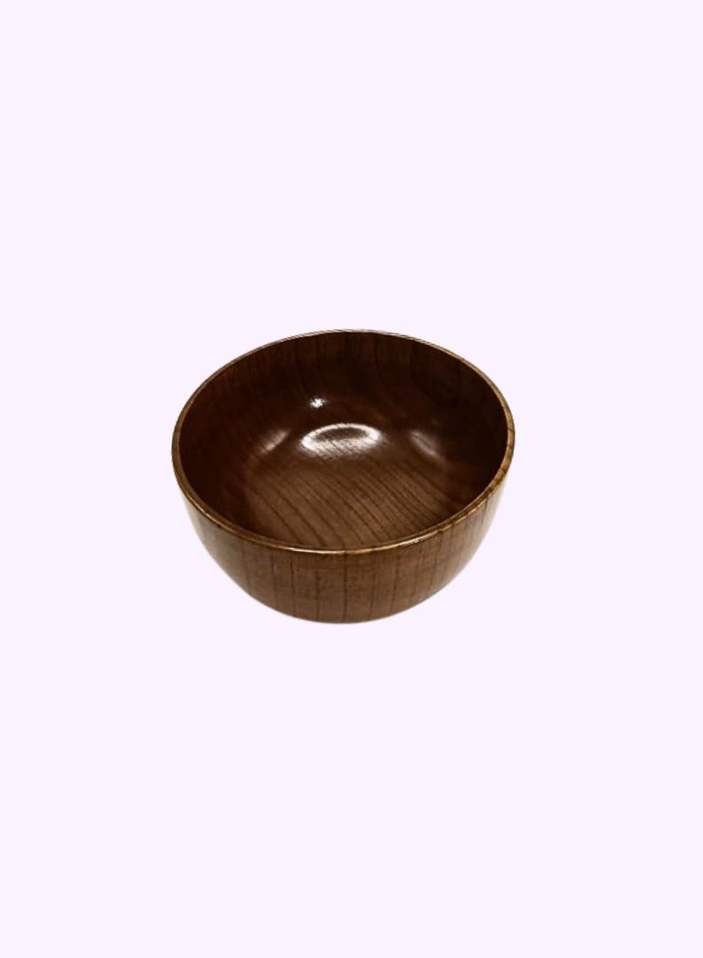 Liying Oak Wooden Dessert Bowls (10.5cm) charcuterie accessories, use for dipping, condiments, nuts, ice cream, snacks, sauce, dips - Image 3