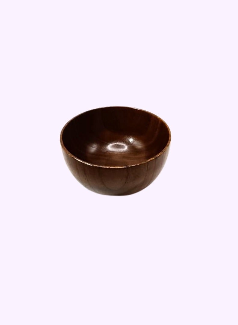 Liying Oak Wooden Dessert Bowls (10.5cm) charcuterie accessories, use for dipping, condiments, nuts, ice cream, snacks, sauce, dips - Image 4