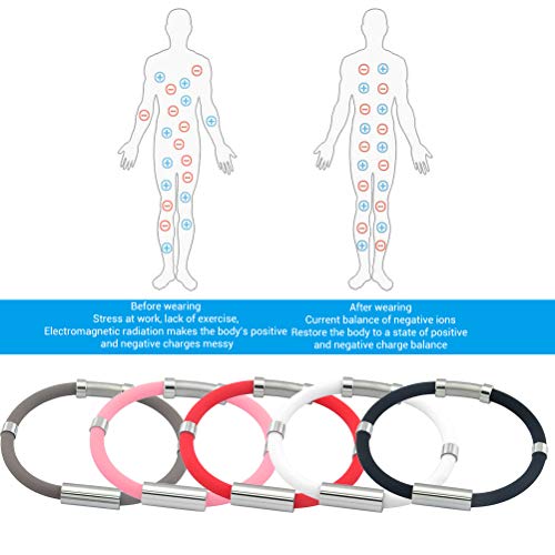 YSMANGO Anti-Static Bracelet Wrist Straps Band Rubber Bracelets Reusable Adjustable Eliminate Body Static for Women and Men (women-18cm-black) - Image 3