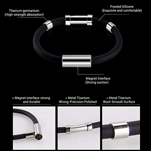 YSMANGO Anti-Static Bracelet Wrist Straps Band Rubber Bracelets Reusable Adjustable Eliminate Body Static for Women and Men (women-18cm-black) - Image 2