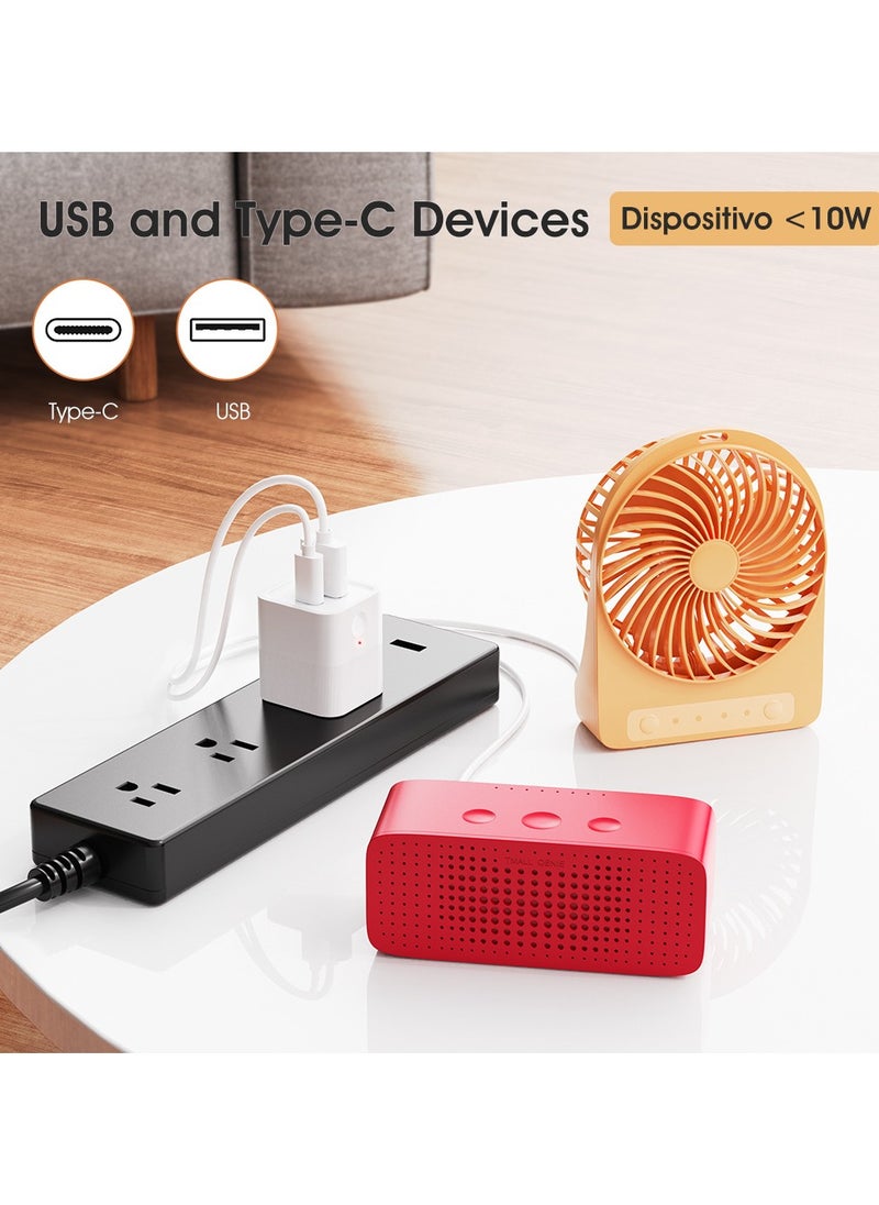 Healife Tuya Smart WiFi Type-C USB Adaptor, 2-in-1 Mini Charger with Voice Control, Works with Alexa & Google  - Image 5