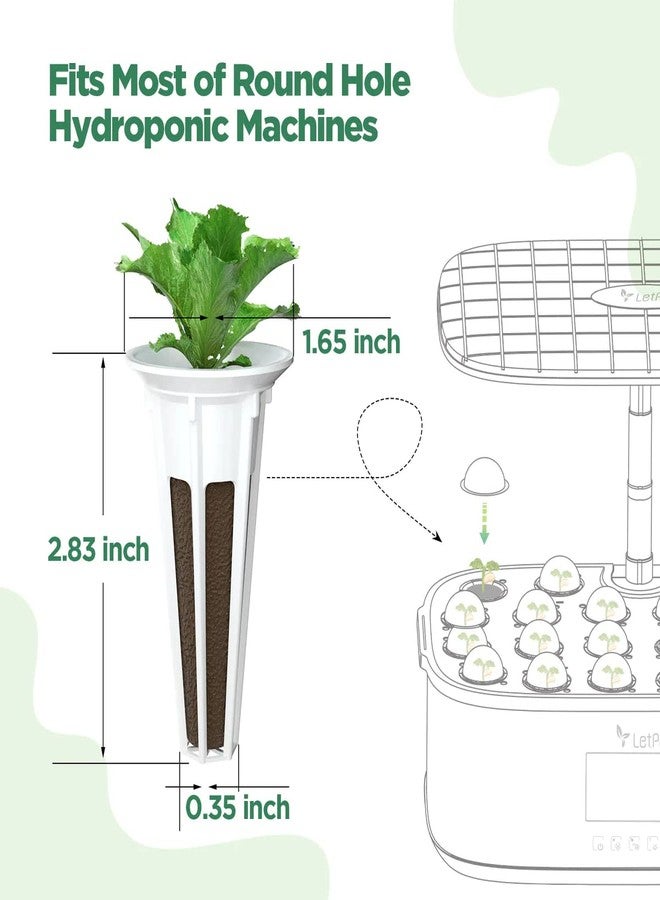 LetPot 77 Pcs Seed Pod Kits, Square Grow Anything Kit for Hydroponics, with 2 A&B Nutrient Plant Foods and 30 Sponges, 5 Domes, 10 Baskets, 30 Stickers, Compatible with LetPot Mini, YOOCAA, QYO, LYKO - Image 5