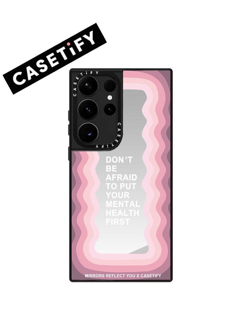 Casetify Samsung Galaxy S24 Ultra Butterfly Pink Waves Case - Image 1