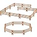 Sumind 40 Pieces Horse Corral Fencing Accessories Playset Plastic Farm Fence Toy for Barn Paddock Horse Stable Farm Animal Fence Panel Paddock Toy Educational Present Cake Toppers - Image 3