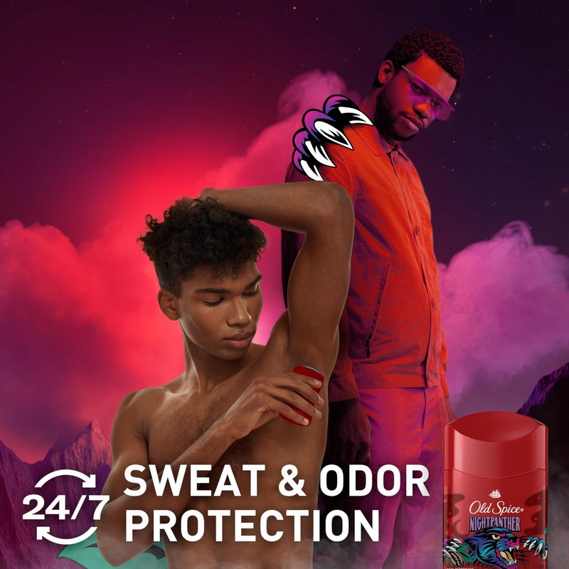 Old Spice Aluminum Free Deodorant for Men, 24/7 Odor Protection, 24/7 Freshness & Lasting Scent, Goes on Clear, NightPanther with Rich Warm Scent, 2.6 oz (Pack of 6) - Image 3