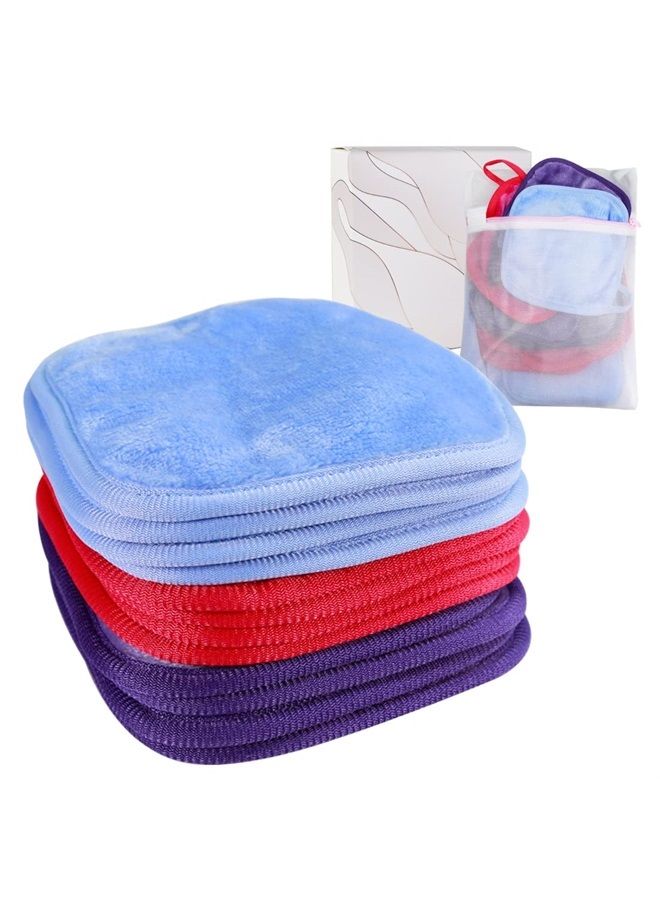 KODAMO Reusable Makeup Remover Cloth 6 x 6 in 12 Pack - Microfiber Washable Facial Cleansing Towel for All Skin Types With Laundry Bag - Natural Eco-friendly Makeup Remover Towel - Image 1